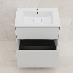 Style Line Тумба с раковиной Лима 70 Plus эмаль белая матовая – фотография-7